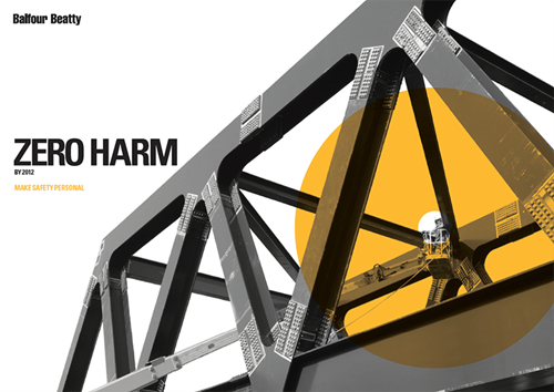 Zero Harm logo with yellow Marque