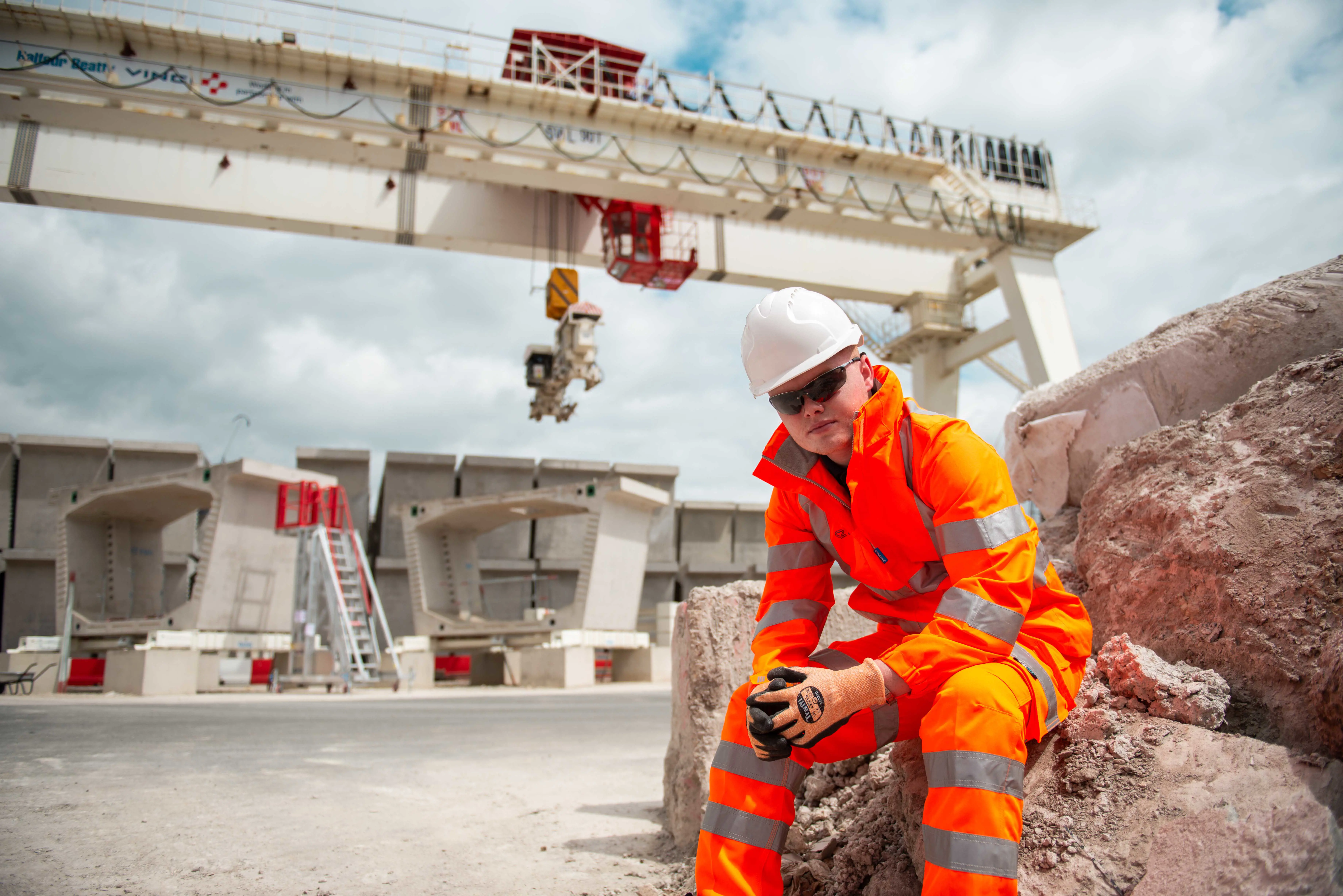 Balfour Beatty employee on site