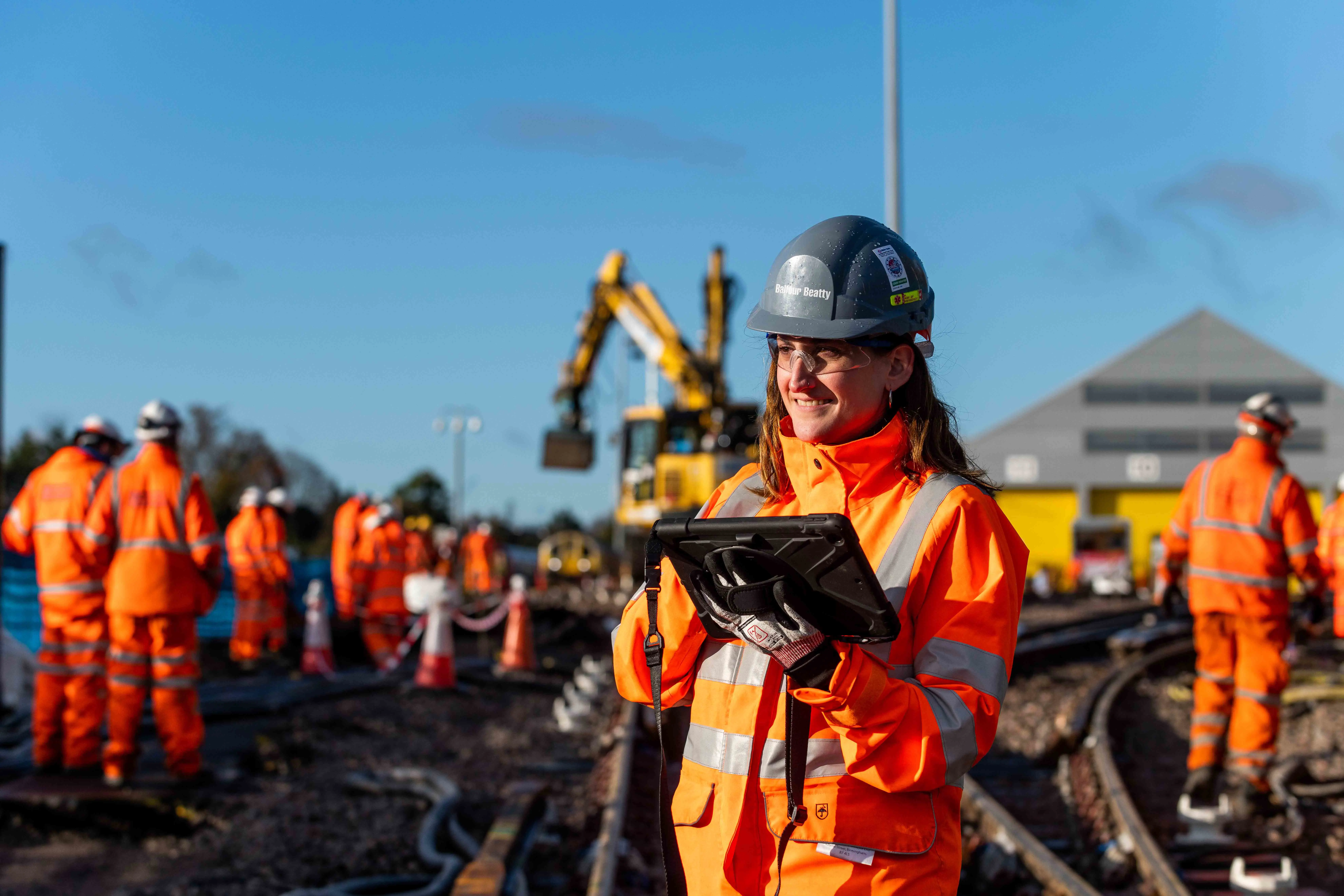 Balfour Beatty workers on site